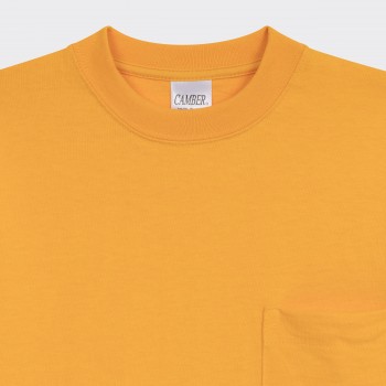 T-shirt Poche : Jaune 