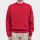 Sweatshirt Col Rond : Rouge