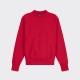 Sweatshirt Col Rond : Rouge