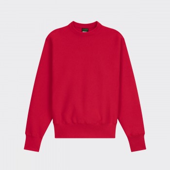 Sweatshirt Col Rond : Rouge