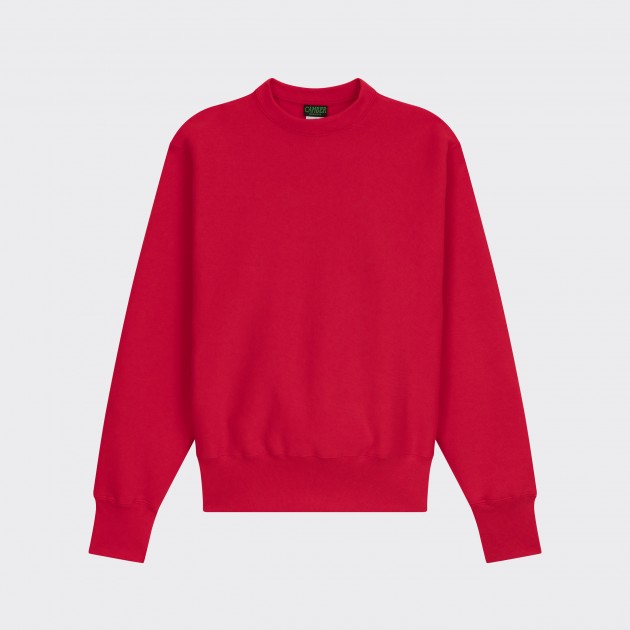 Sweatshirt Col Rond : Rouge