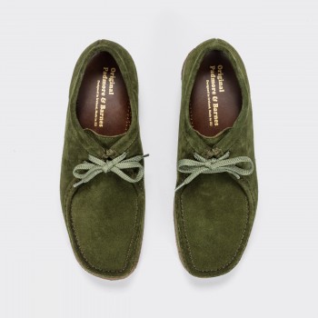 wallabee olive suede