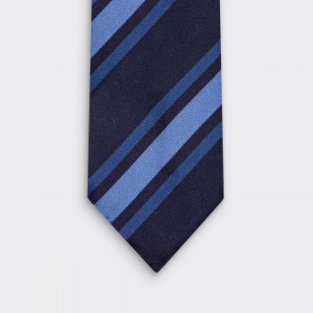 Cravate Rayures Club : Bleu