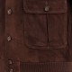 Blouson A-1 Suede : Marron Foncé