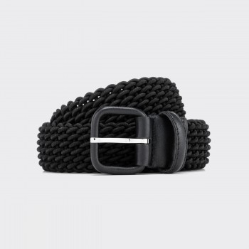 Ceinture Tressée : Noir 