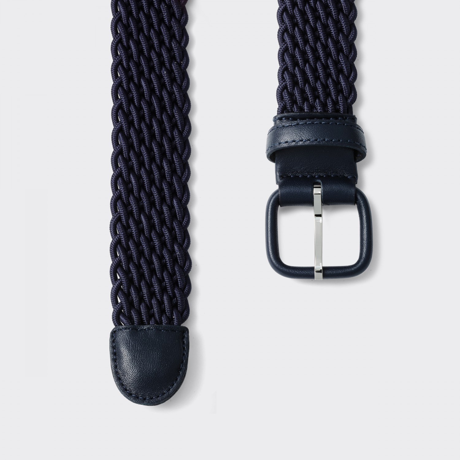 L'Aiglon : Woven Elastic Belt : Navy