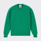 Pull Col Rond Laine Peignée : Vert Menthe