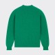 Pull Col Rond Laine Peignée : Vert Menthe