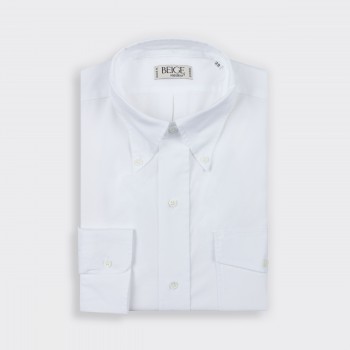  Flap Pocket “OCBD” Shirt : White 