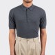 Polo Coton Texturé : Gris