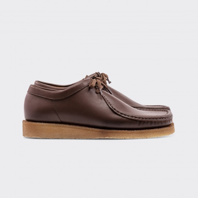 progressiv rustfri Vedhæft til Padmore & Barnes : Original “Wallabees” : Dark Brown