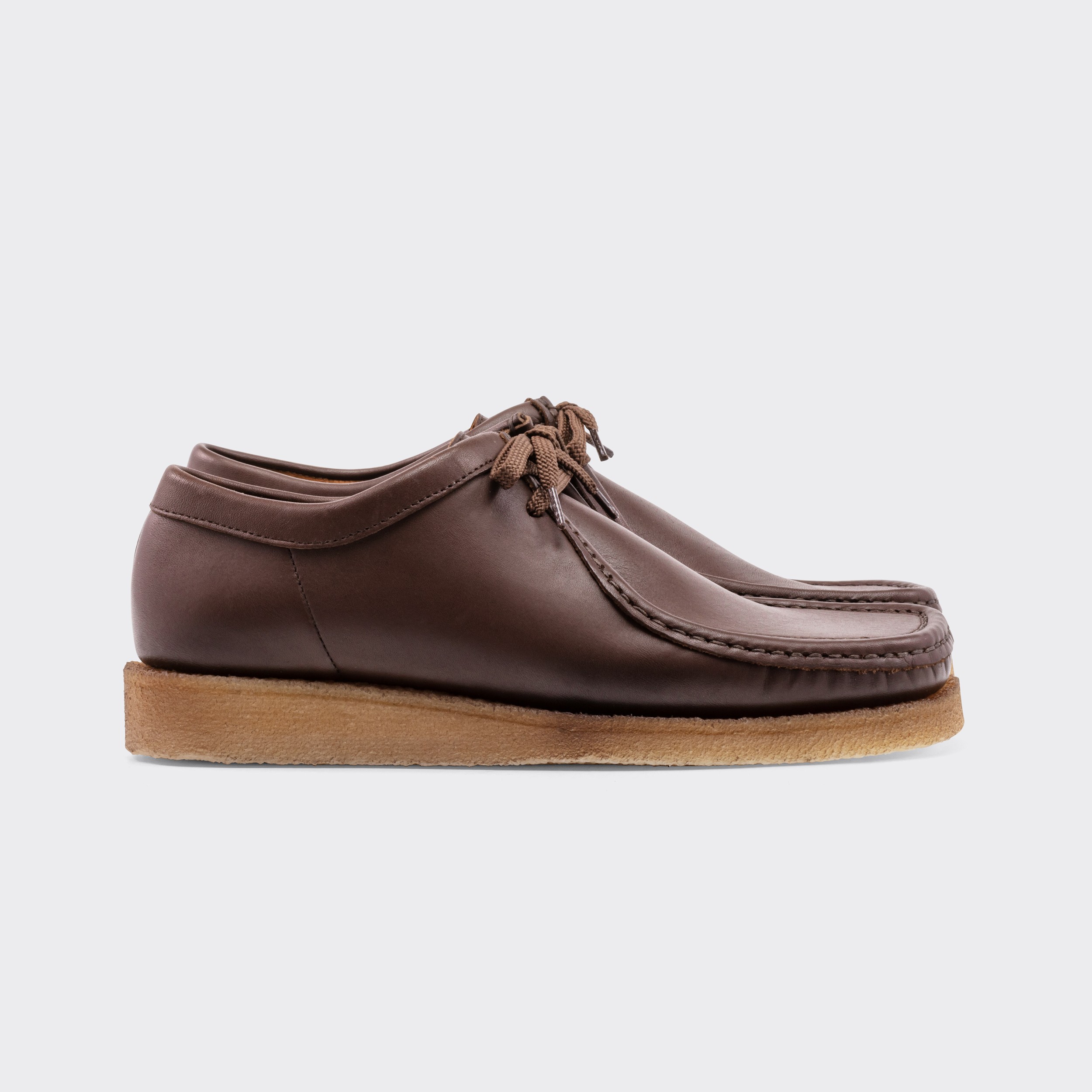 dark brown wallabees