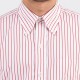 Stripes Button-Down Shirt : White/Red