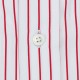 Stripes Button-Down Shirt : White/Red