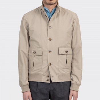Blouson A-1 Coton Déperlant : Beige