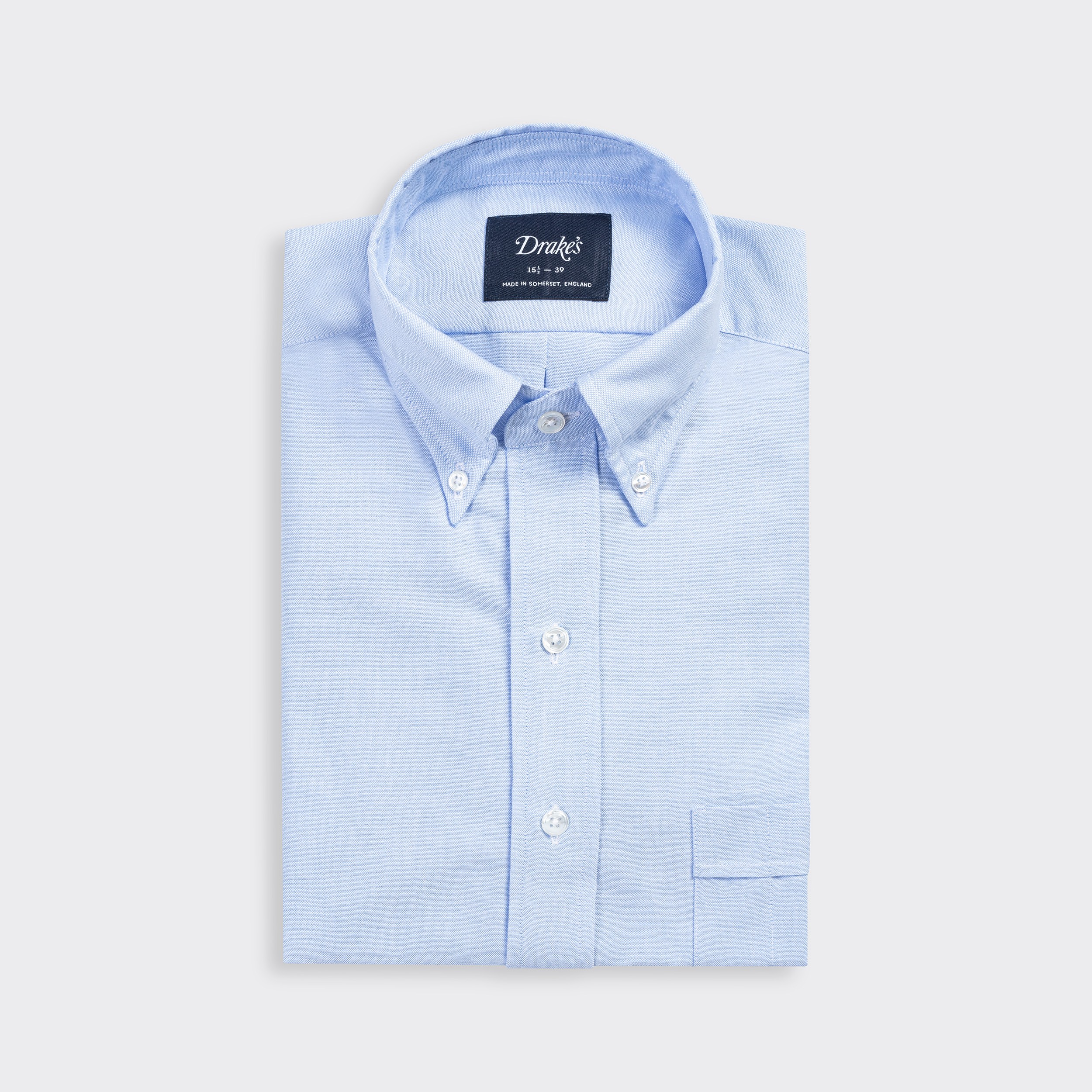Oxford Cloth Button-Down Shirt : Light Blue
