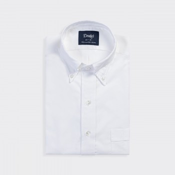Oxford Cloth Button-Down Shirt : White