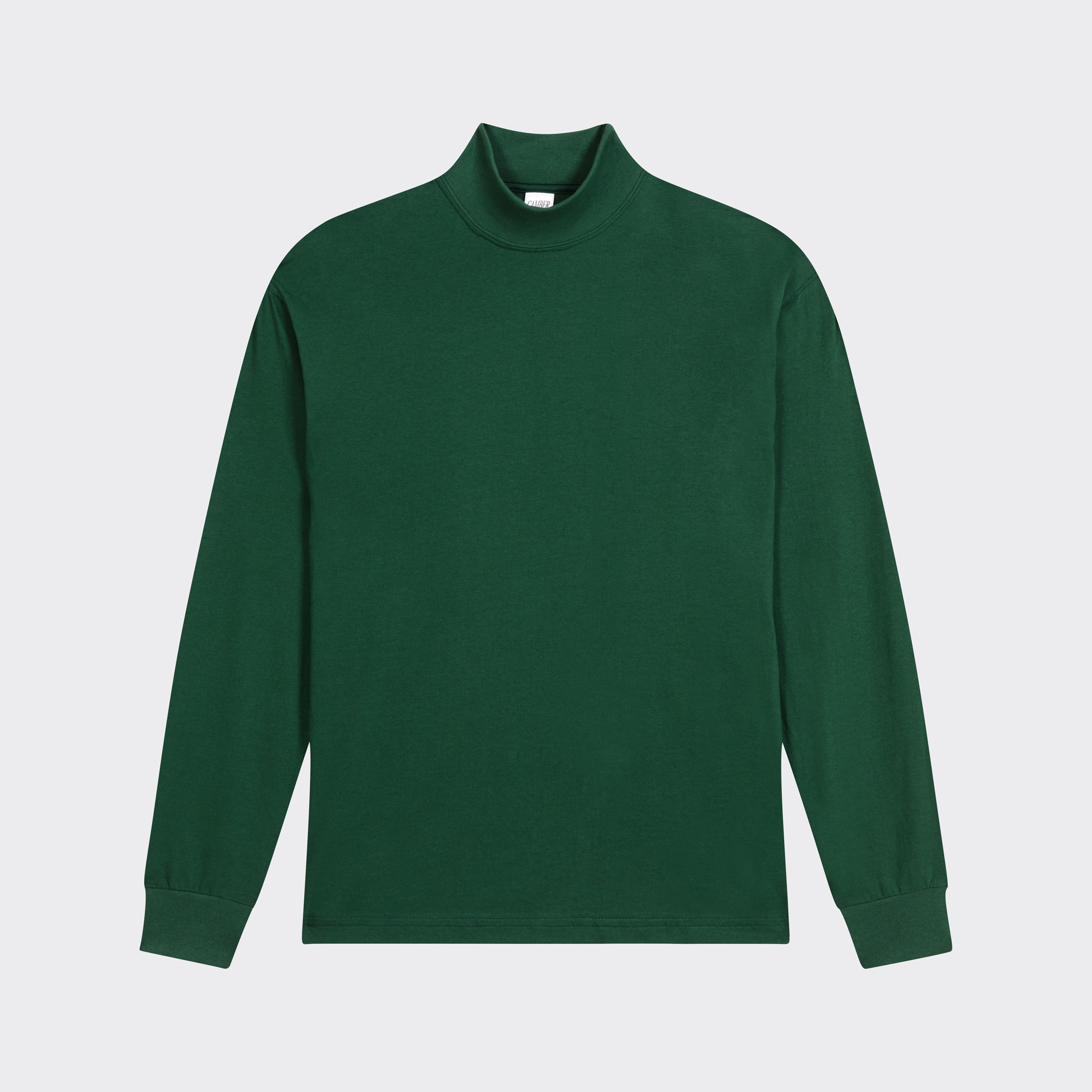 Camber USA : Mock Neck Light T-shirt : Dartmouth Green