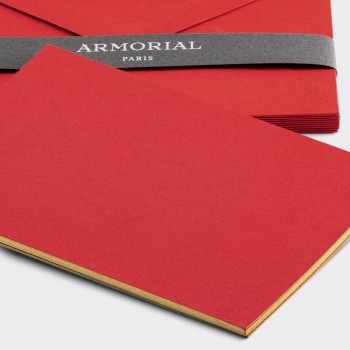 Cartes Et Enveloppes Assorties : Rouge