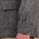 Teba Jacket Harris Tweed à Chevrons : Gris 