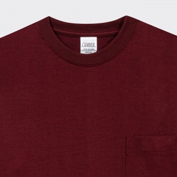 Pocket T-shirt : Crimson Red