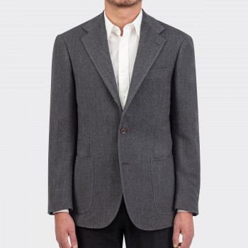 Veste Caviar Laine "Balloon" : Gris 
