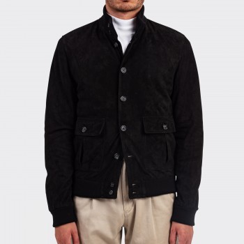 Blouson A-1 Suede : Noir