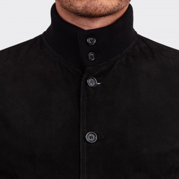 Blouson A-1 Suede : Noir