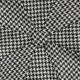 Casquette « 8-Panels » Pied-de-Poule : Blanc/Noir 
