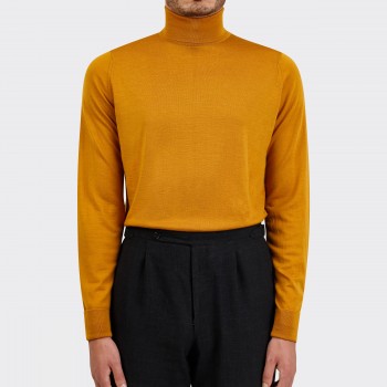Pull Col Roulé Laine Mérinos : Safran