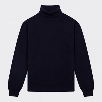 Cashmere Turtleneck Sweater : Navy