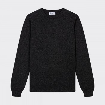 Pull Col Rond Cachemire : Gris