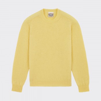 Brushed Wool Crewneck Knit : Butter Yellow