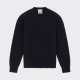 Brushed Wool Crewneck Knit : Black