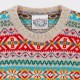 Pull Col Rond Fair Isle : Gris