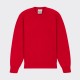 Brushed Wool Crewneck Knit: Red