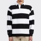 Striped Rugby Shirt : Black/White