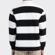 Striped Rugby Shirt : Black/White