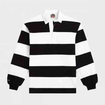 Polo Rugby : Noir/Blanc