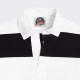 Striped Rugby Shirt : Black/White