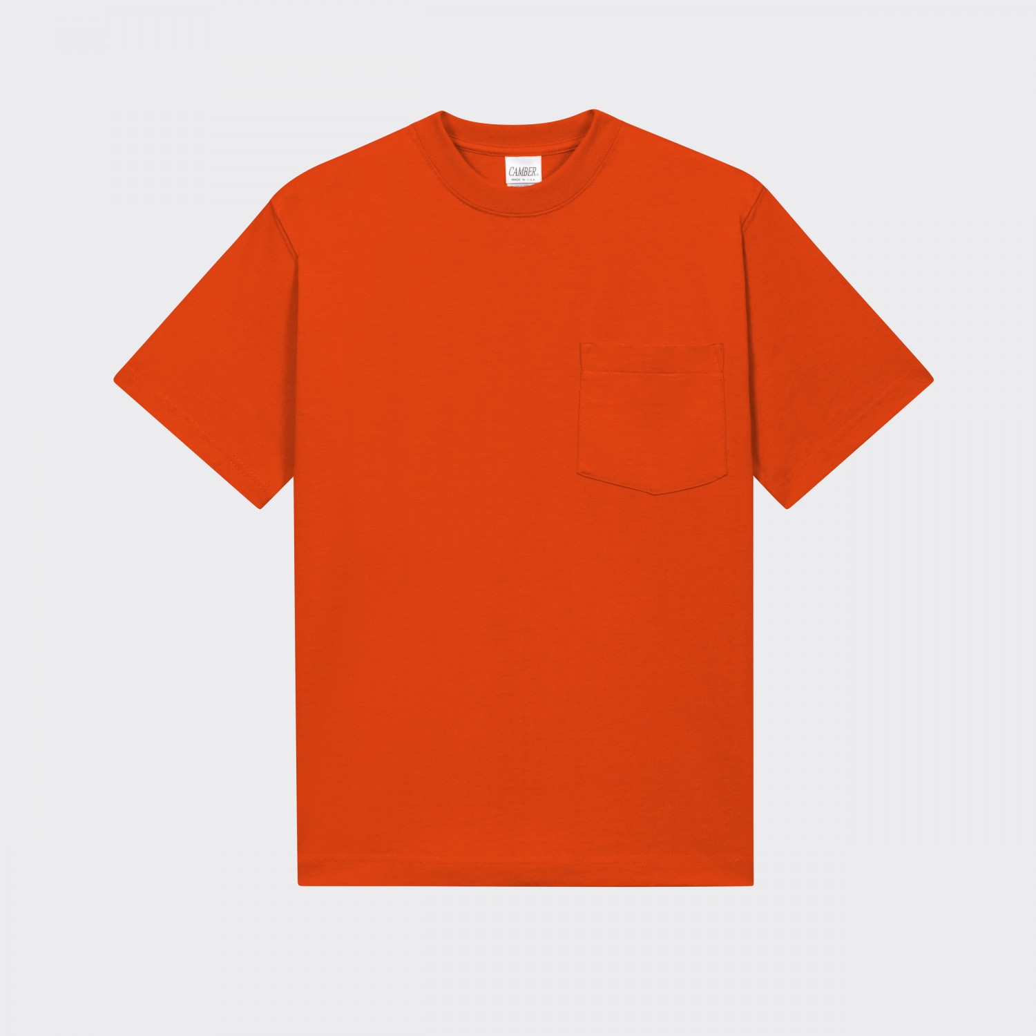 : Pocket Camber USA : Orange T-shirt