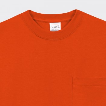 T-shirt Poche : Orange