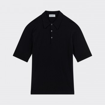 Polo Manches Courtes Coton : Noir