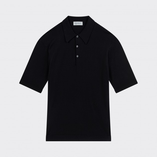 Polo Manches Courtes Coton : Noir