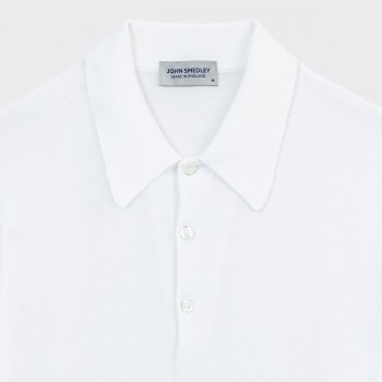 Polo Manches Courtes Coton : Blanc