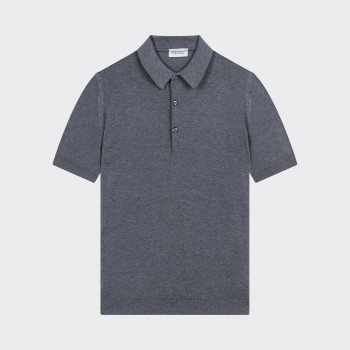 Polo Manches Courtes Coton : Gris