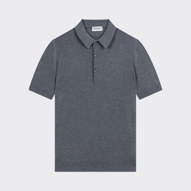 Polo Manches Courtes Coton : Gris