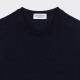 T-shirt Coton Texturé : Bleu Marine  
