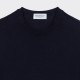 T-shirt Coton Texturé : Bleu Marine