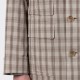 CHECKED "CORB II” OVERCOAT : BEIGE